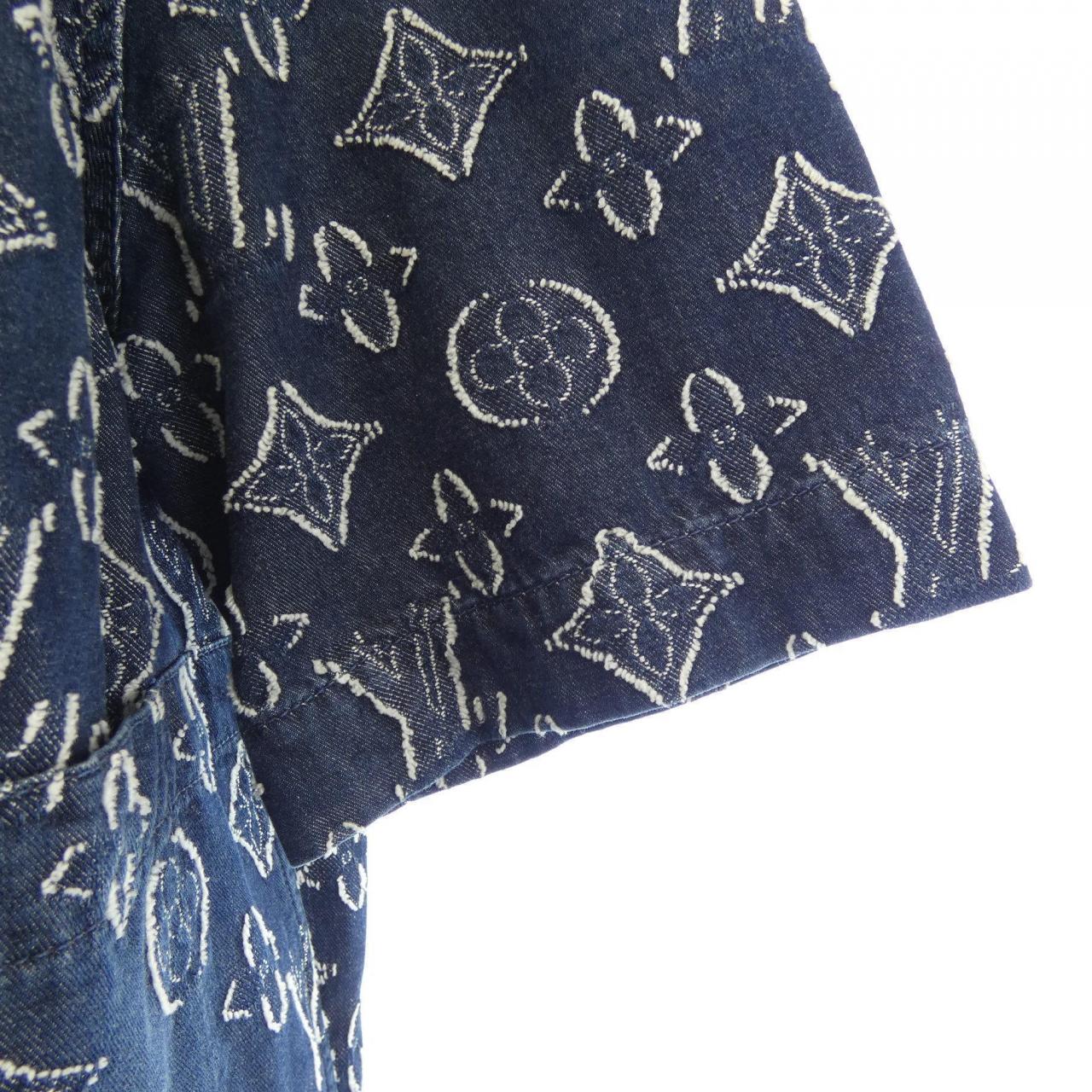 ルイヴィトン LOUIS VUITTON モノグラムショートスリーブシャンブレーシャツ HPS73WARS S／Sシャツ