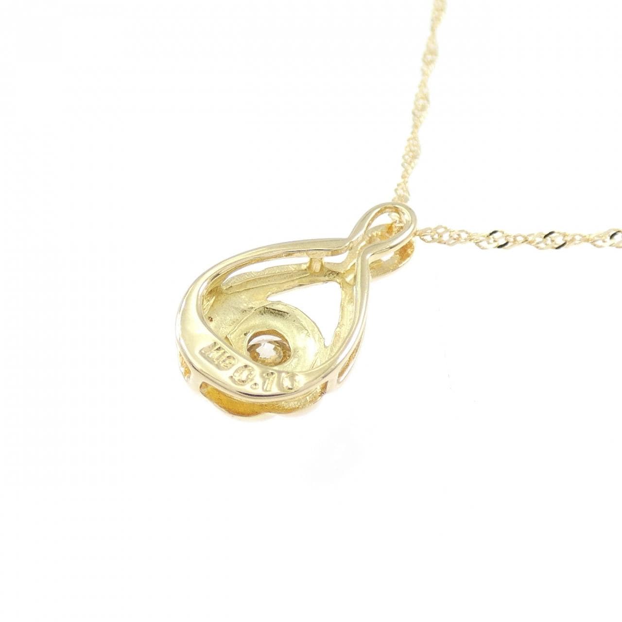 K18YG ダイヤモンド ネックレス 0.10CT