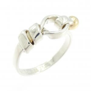 【ヴィンテージ】ティファニー フラットワイヤーラブノット リング