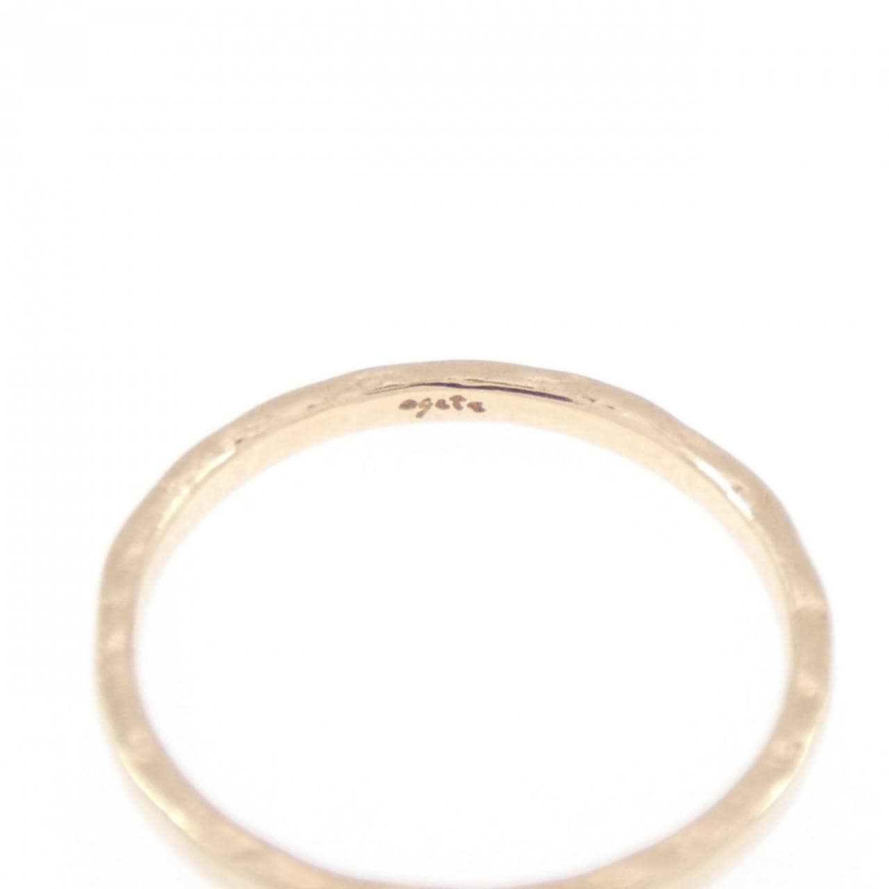 アガット K10YG ピンキーリング