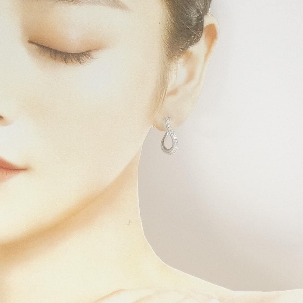 ミキモト ダイヤモンド イヤリング 0.40CT