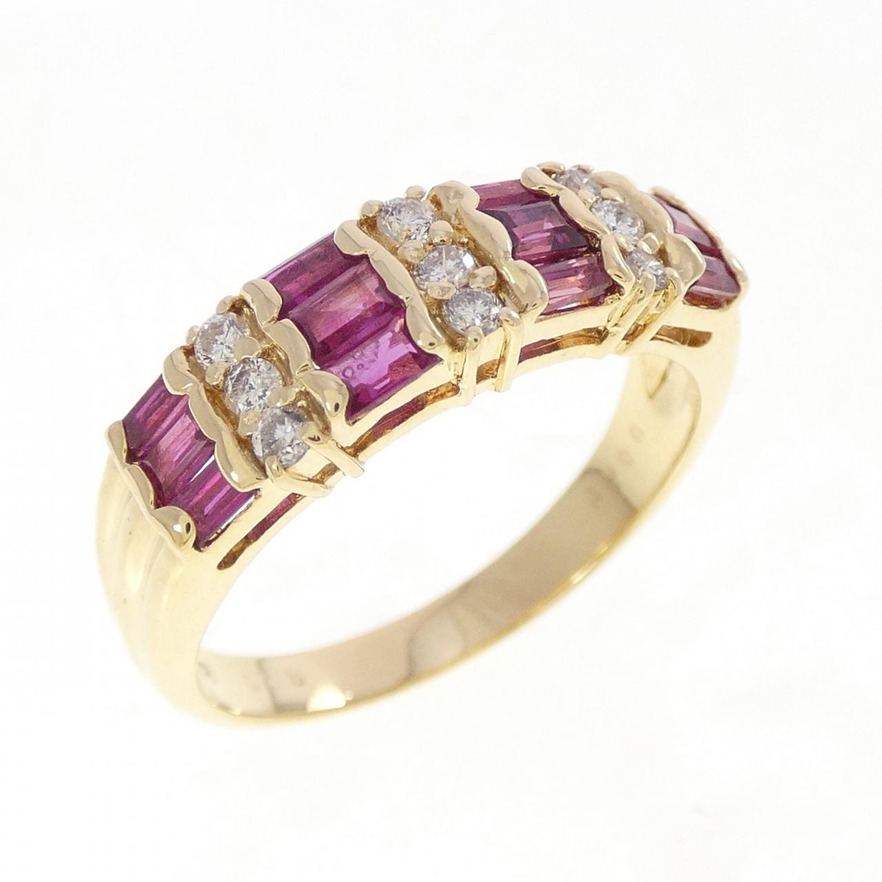 K18YG ルビー リング 1.00CT