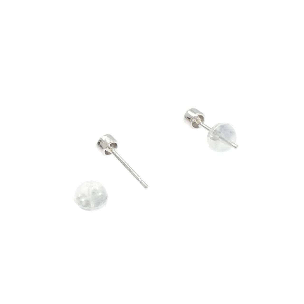 PT900 ソリティア ダイヤモンド ピアス 0.20CT
