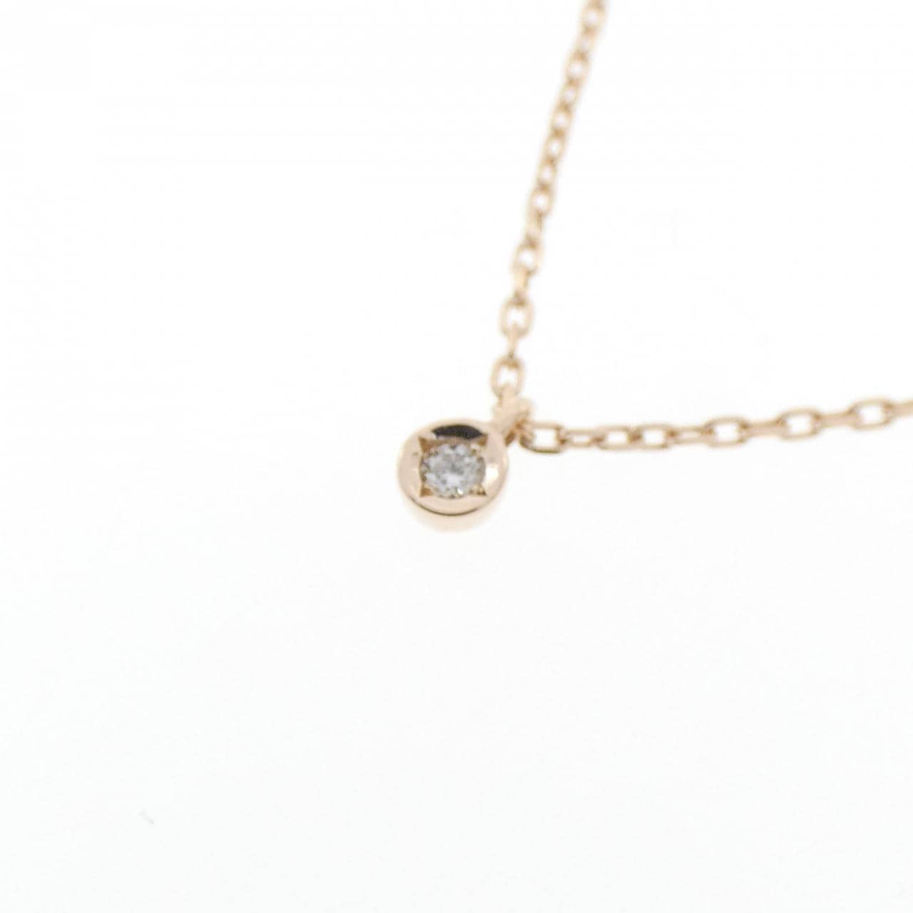 アガット ダイヤモンド ネックレス 0.01CT