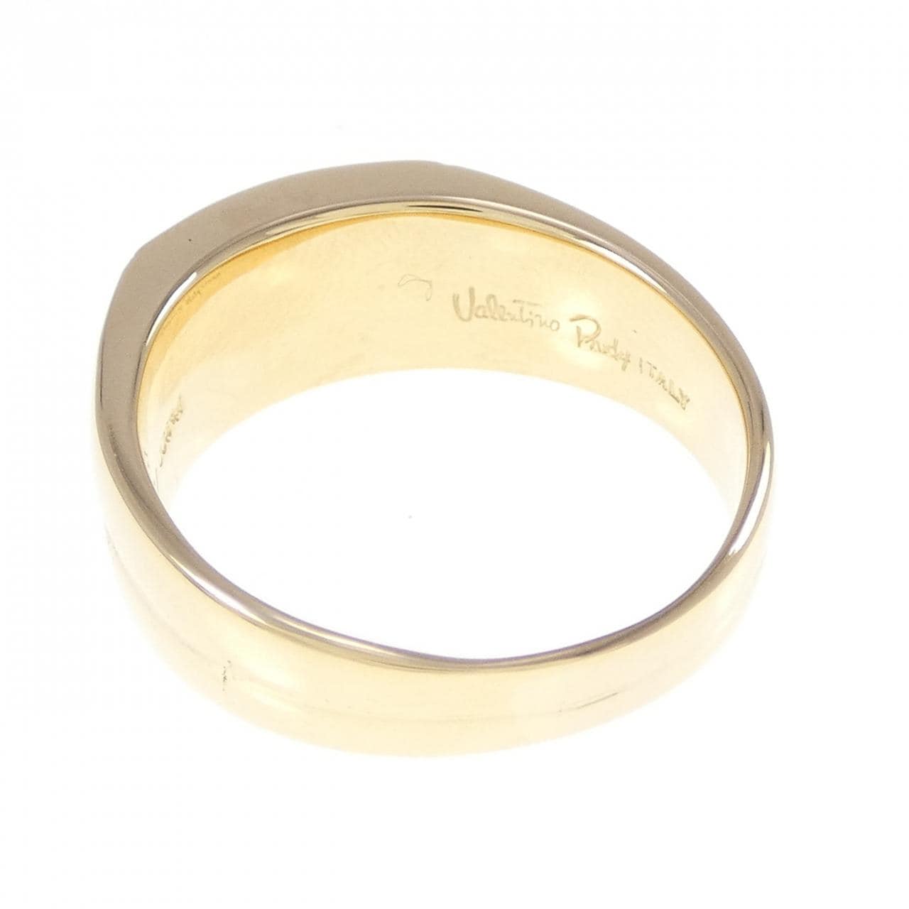 750YG/PT900 ダイヤモンド リング 0.03CT