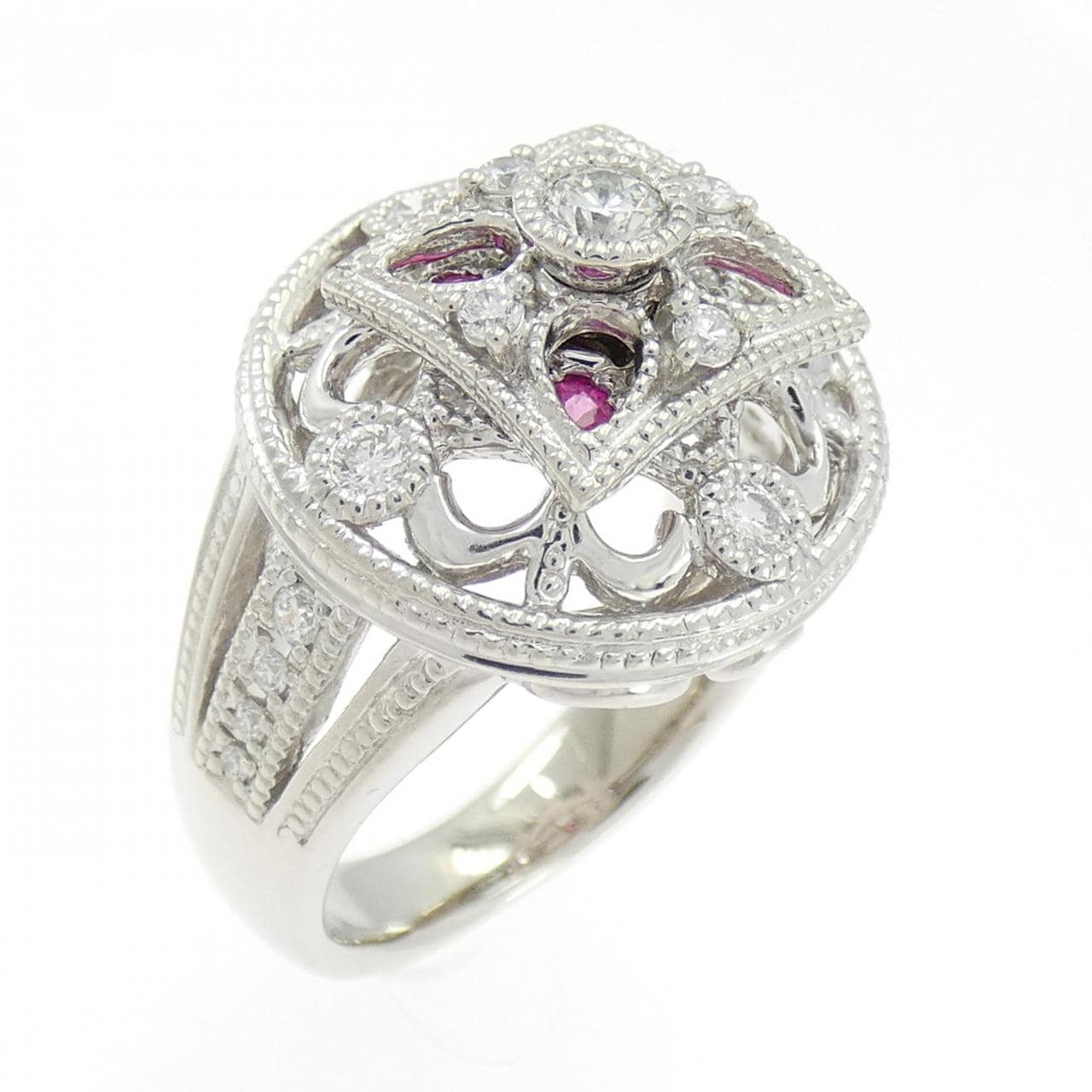 PT900 ルビー リング 0.16CT