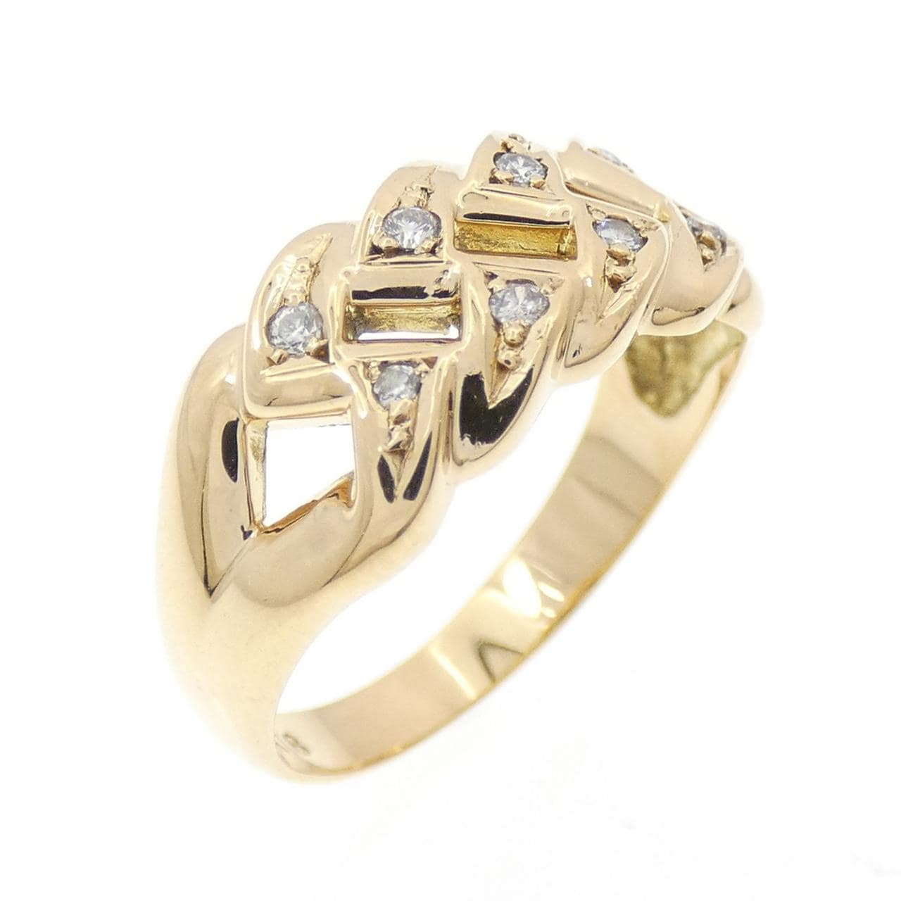 K18YG ダイヤモンド リング 0.08CT