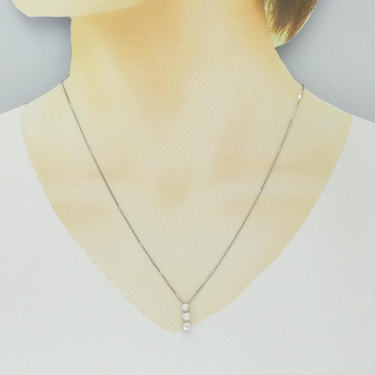 トリロジー ダイヤモンド ネックレス 0.500CT
