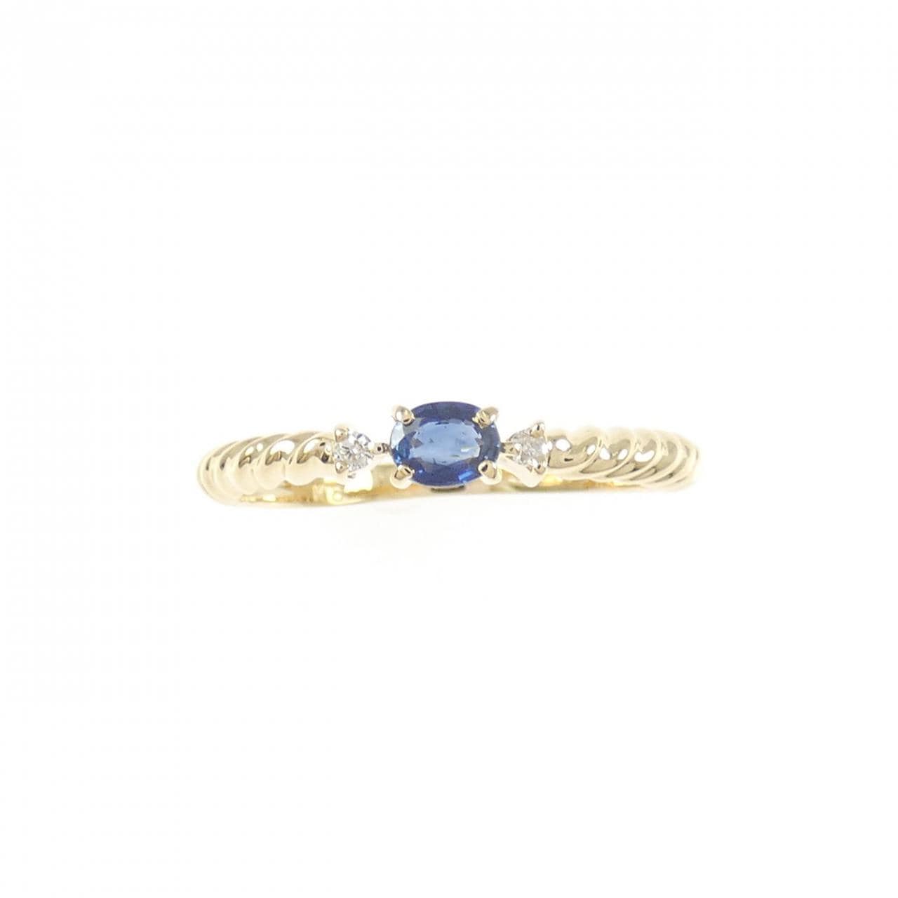 K18YG藍寶石戒指