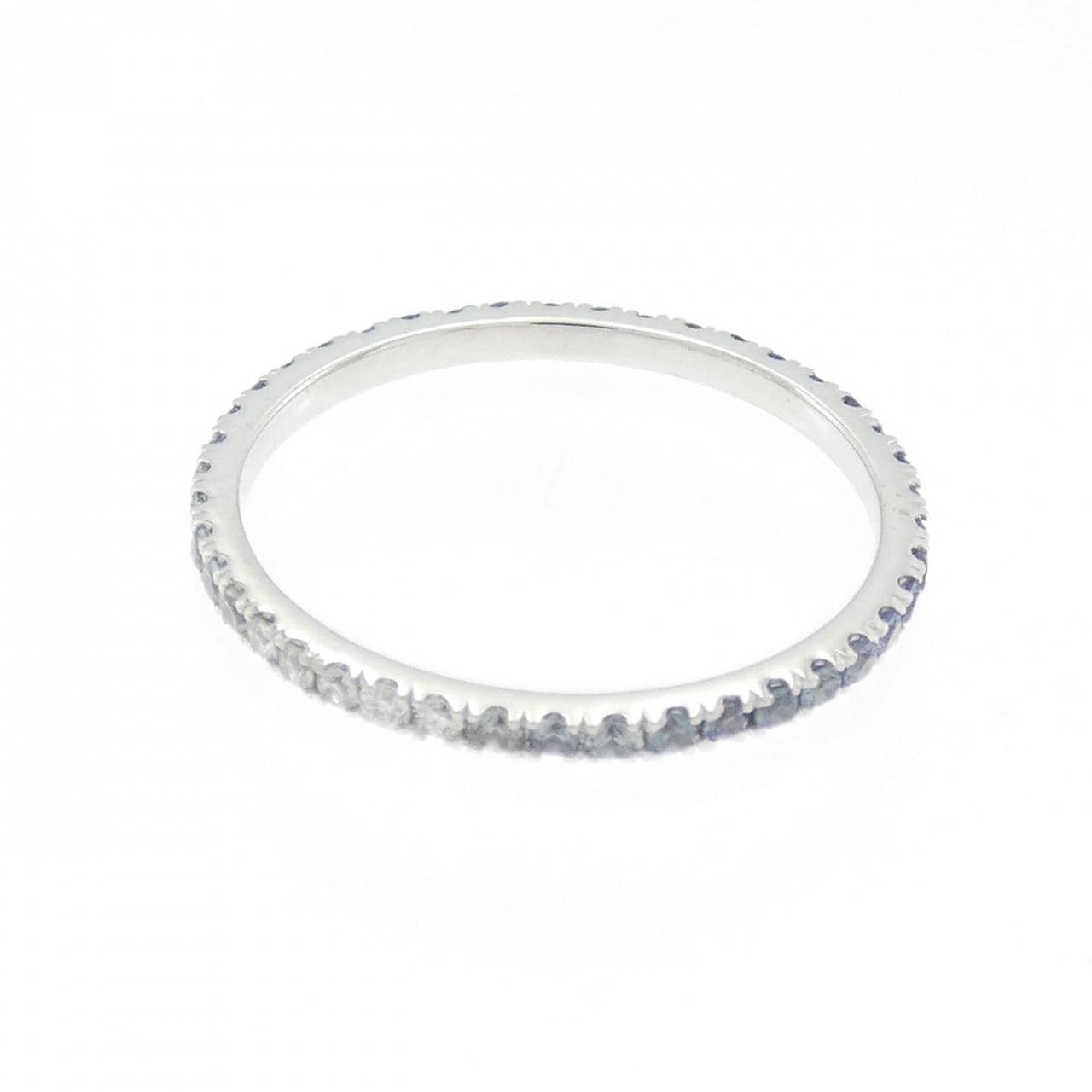 K18WG フルエタニティ サファイヤ リング