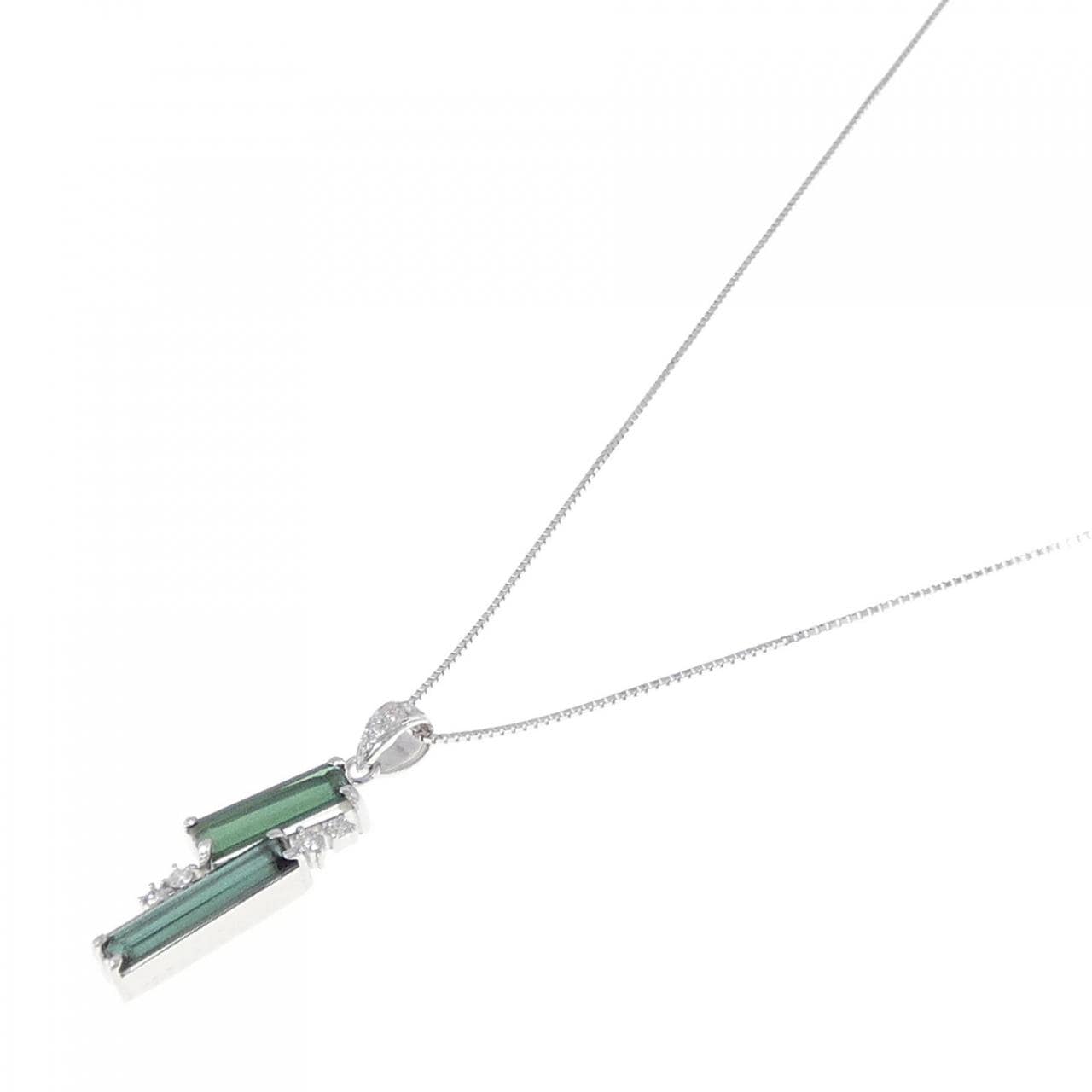 K18WG Tourmaline necklace 3.26CT