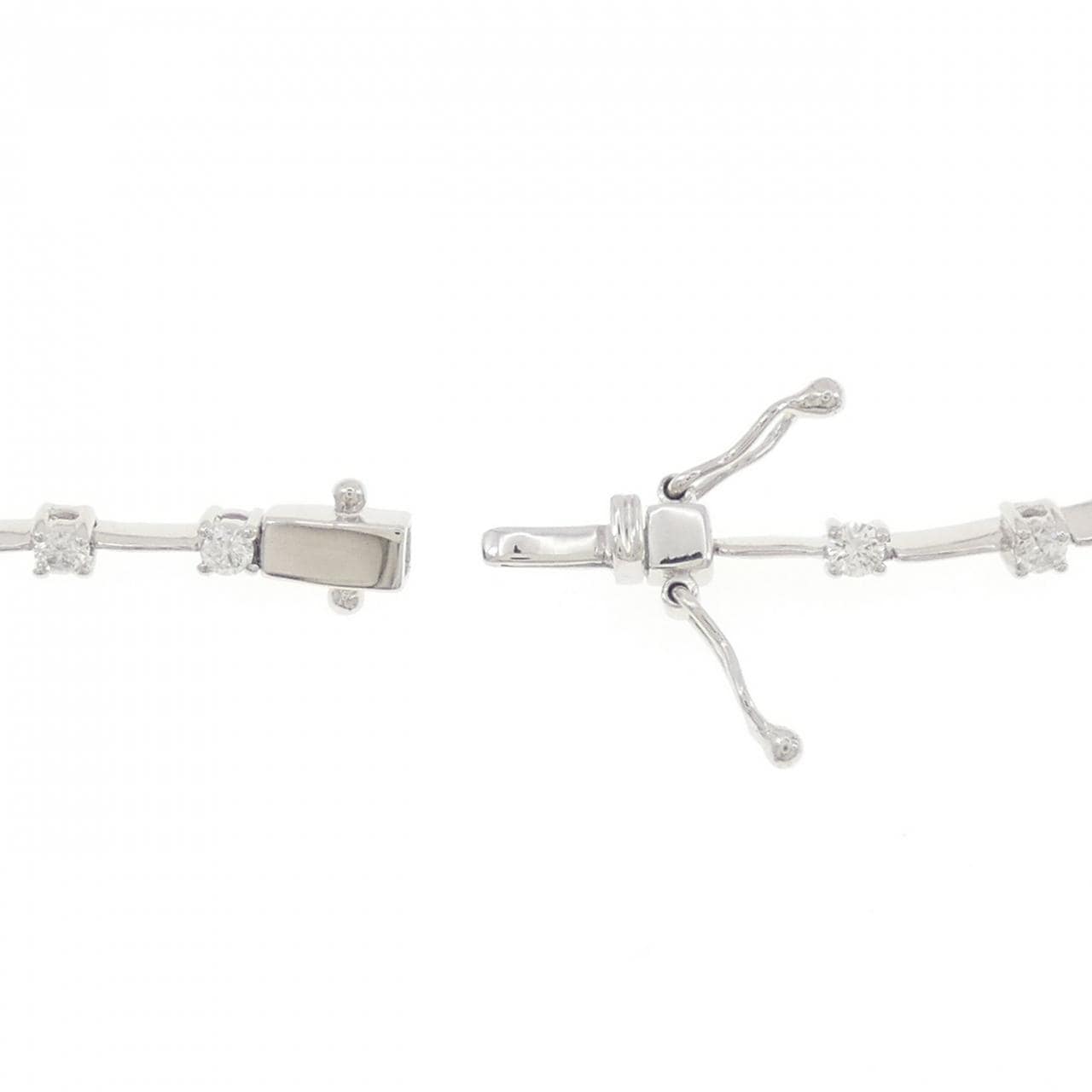 750WG ダイヤモンド ブレスレット 0.67CT
