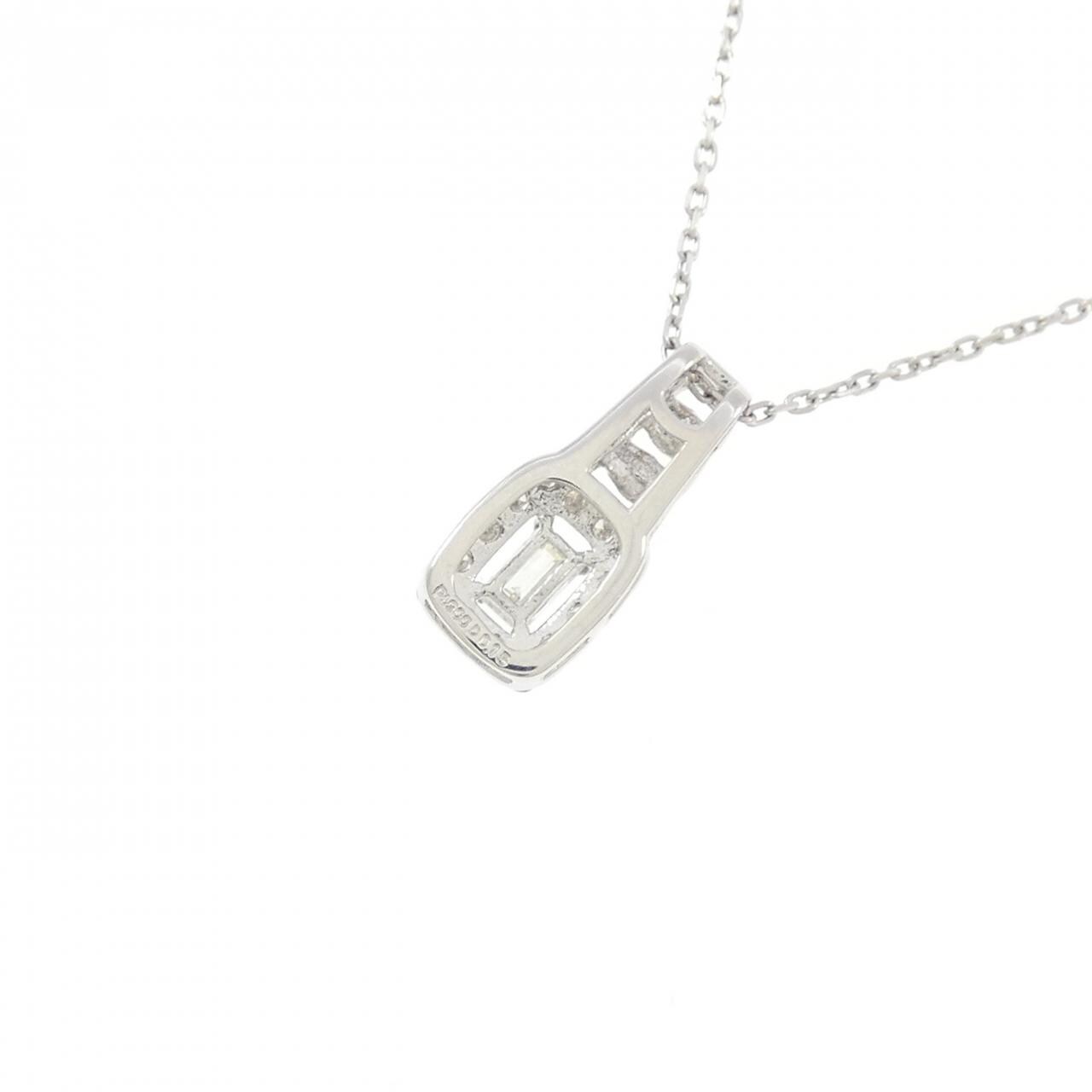 【新品】PT900/PT850 ダイヤモンド ネックレス 0.15CT