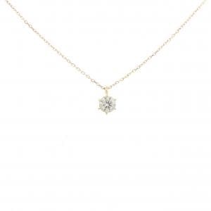 K18YG ソリティア ダイヤモンド ネックレス 0.321CT
