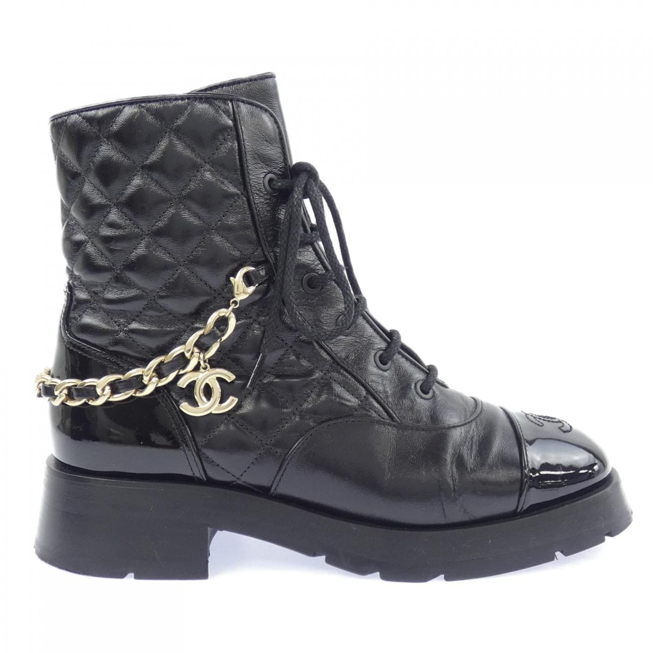 シャネル CHANEL レースアップ G39393Y56119 ブーツ