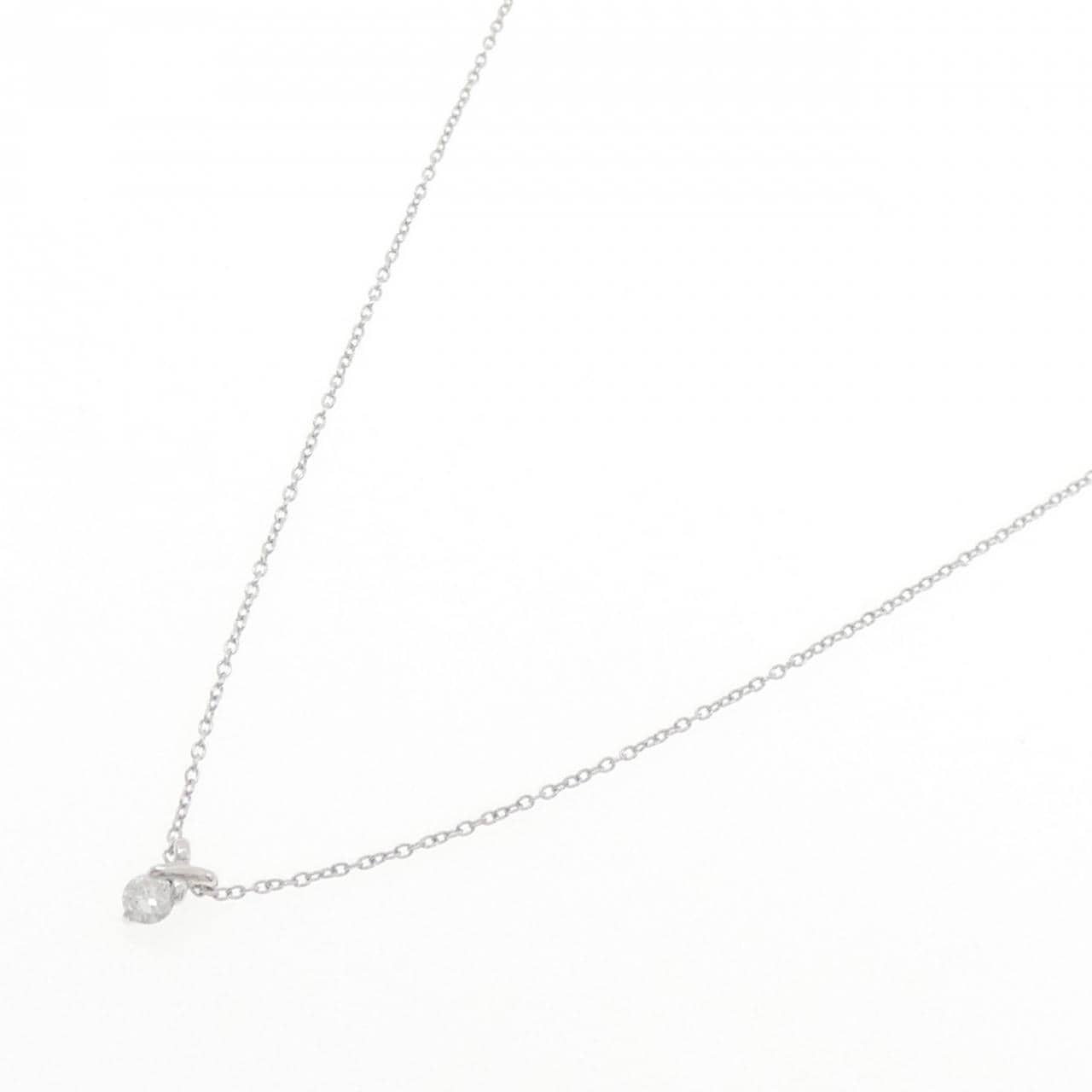 K10WG ダイヤモンド ネックレス 0.10CT