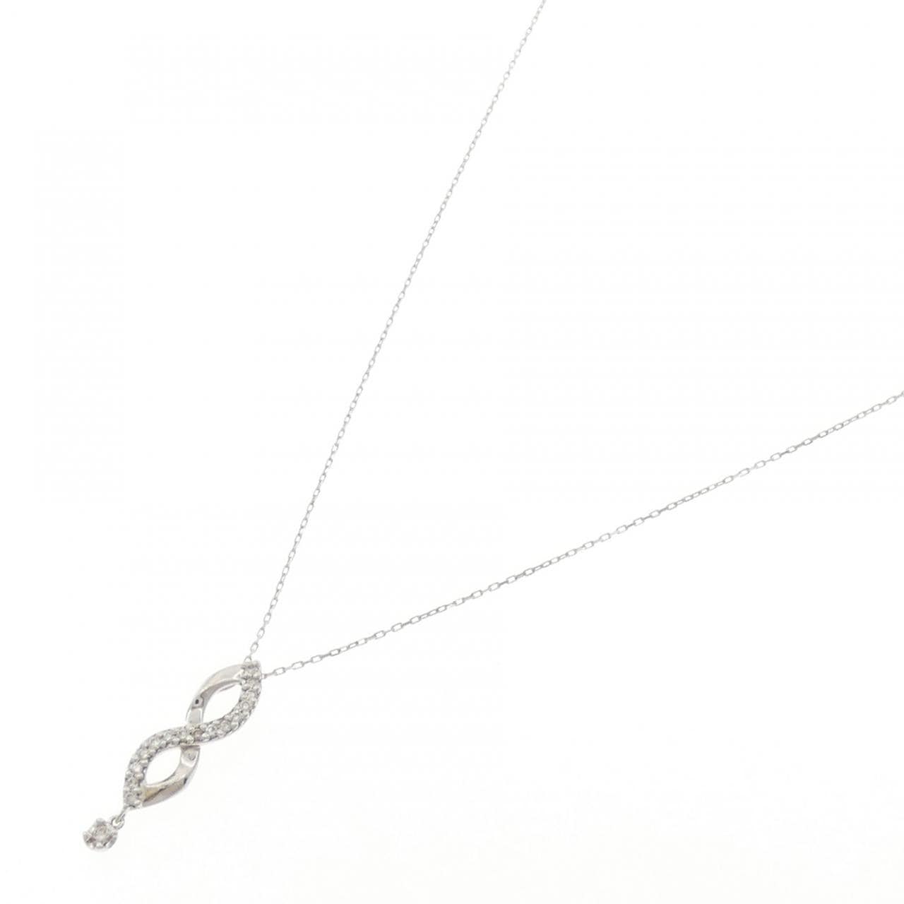 K10WG ダイヤモンド ネックレス 0.09CT