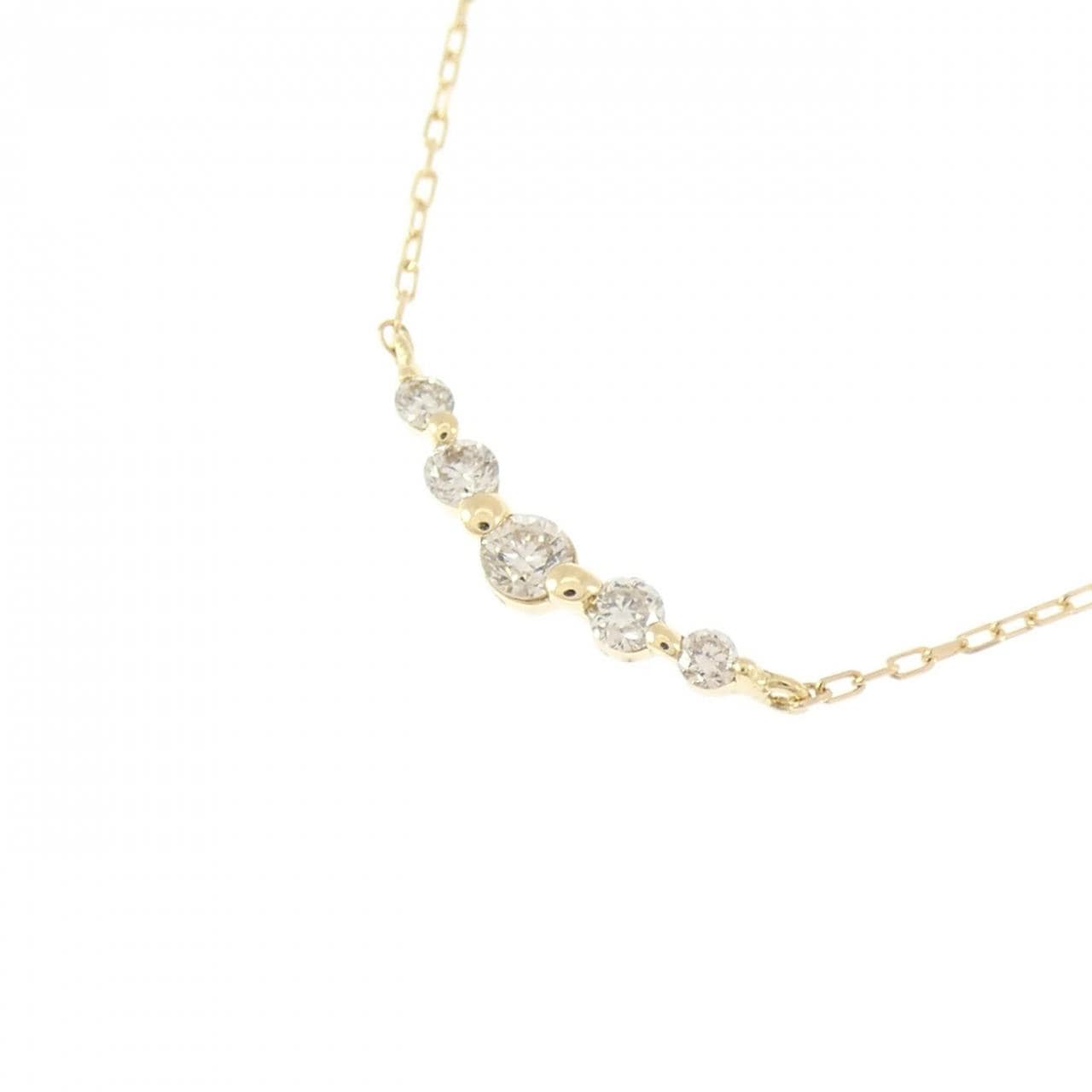 K18YG ダイヤモンド ネックレス 0.10CT