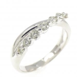 K18WG ダイヤモンド リング 0.30CT