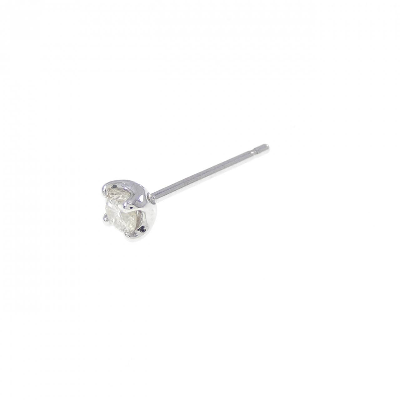 PT900 ダイヤモンド ピアス 0.1CT 片耳