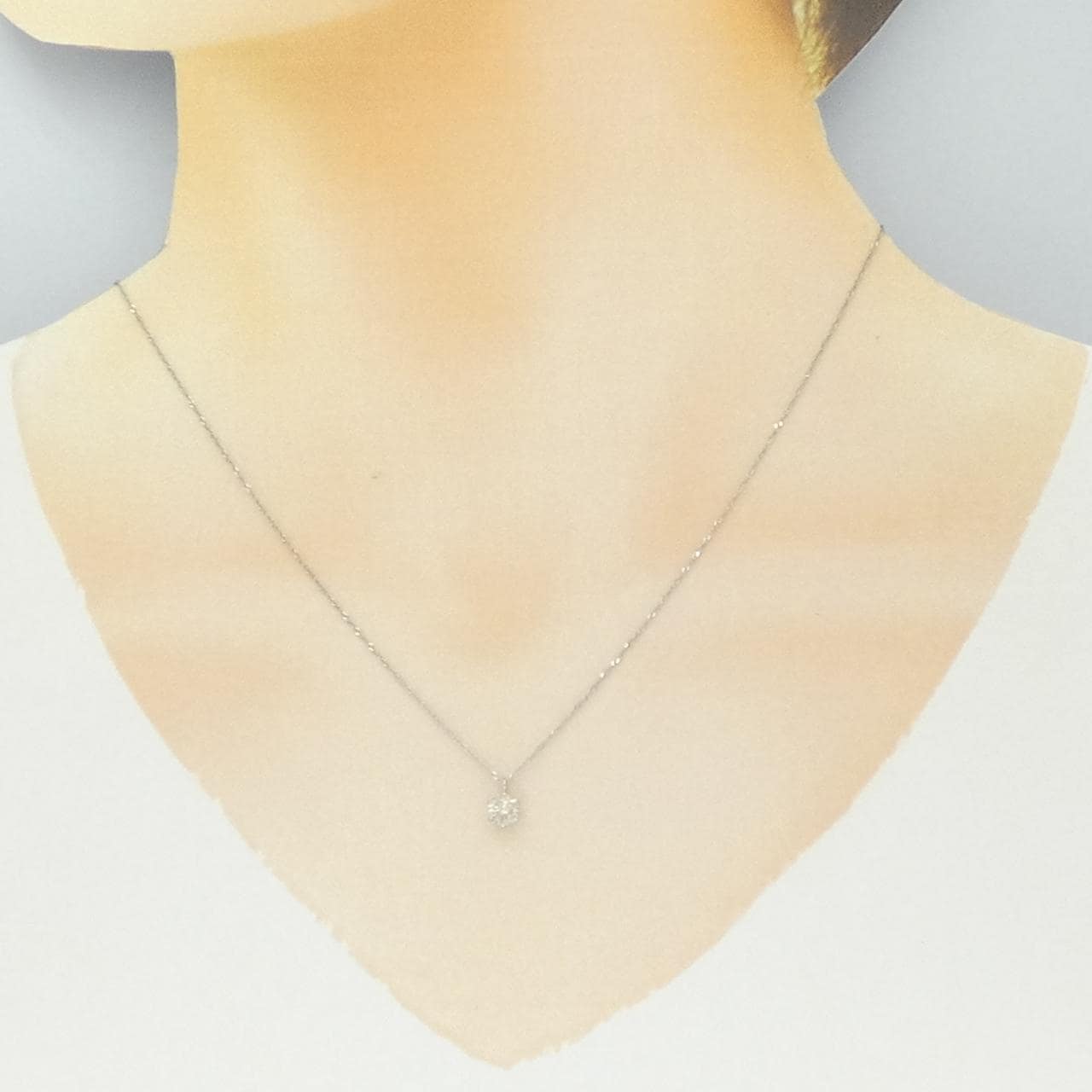 PT900/PT850单钻鑽石項鍊，0.4克拉