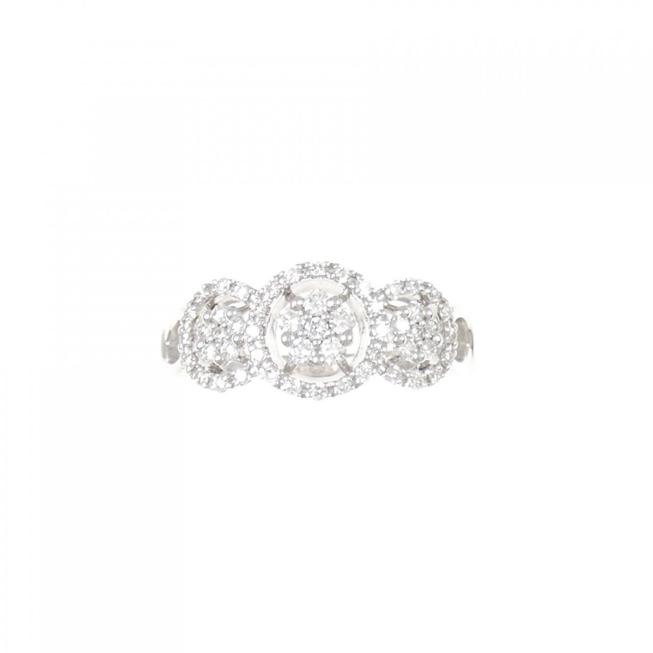 K18WG ダイヤモンド リング 0.40CT