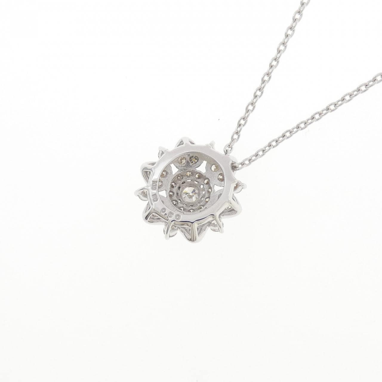 K18WG ダイヤモンド ネックレス 0.50CT