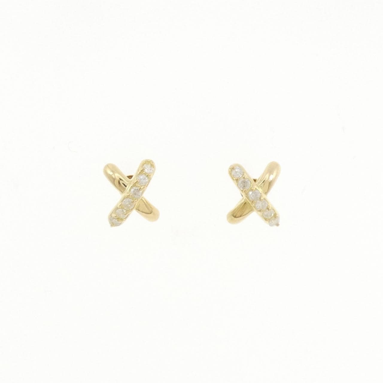 K18YG ダイヤモンド ピアス 0.18CT
