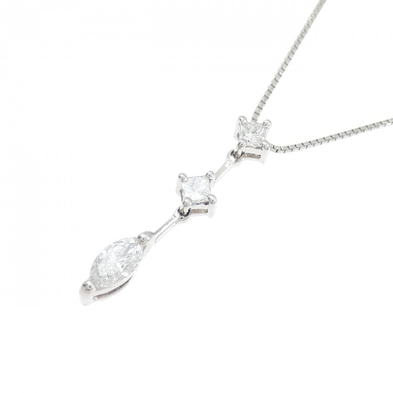 PT900/PT850 ダイヤモンド ネックレス 0.214CT