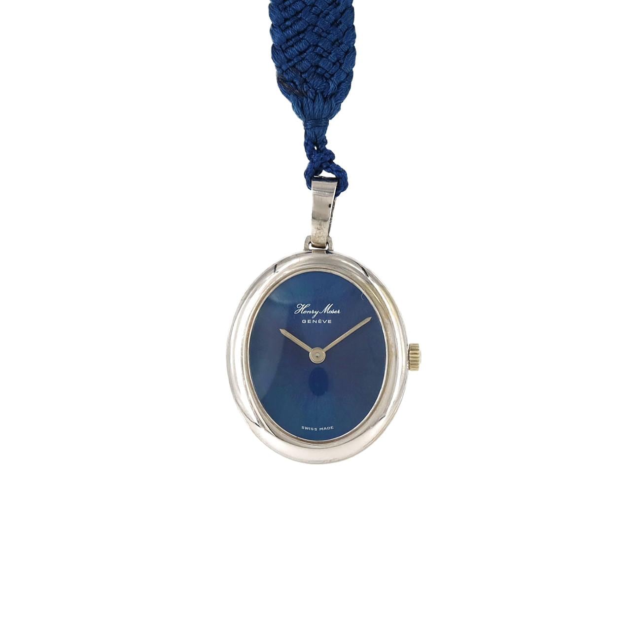 H. Moser & Cie. Pendant Watch, WG, Manual Winding