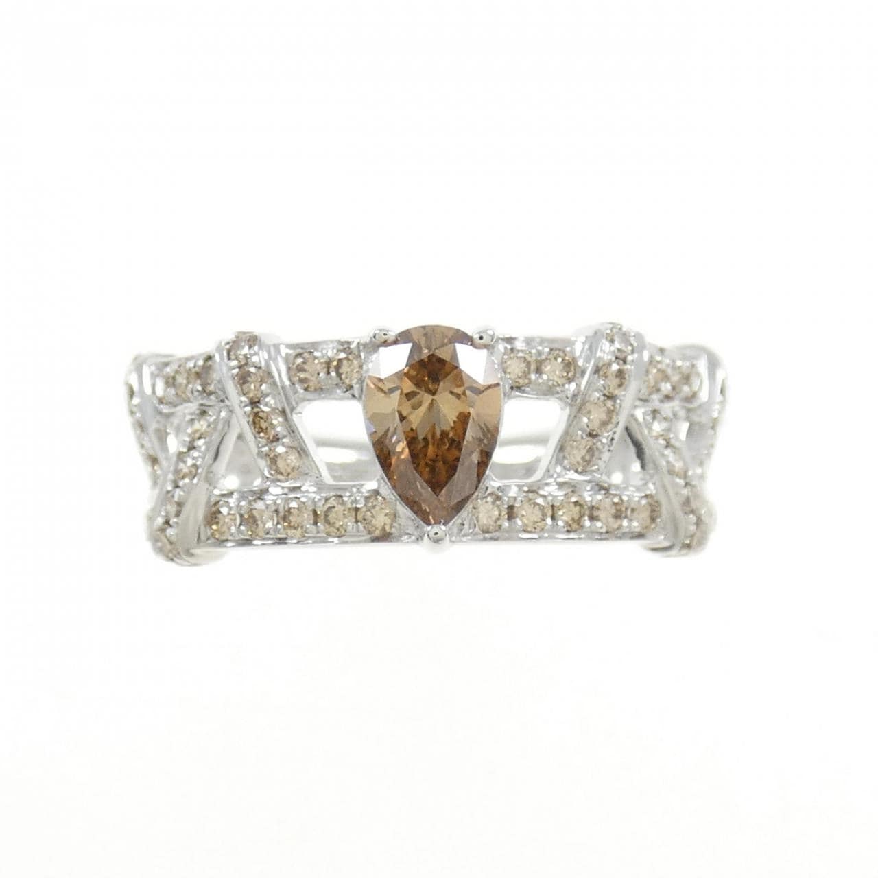 K18WG ダイヤモンド リング 0.35CT