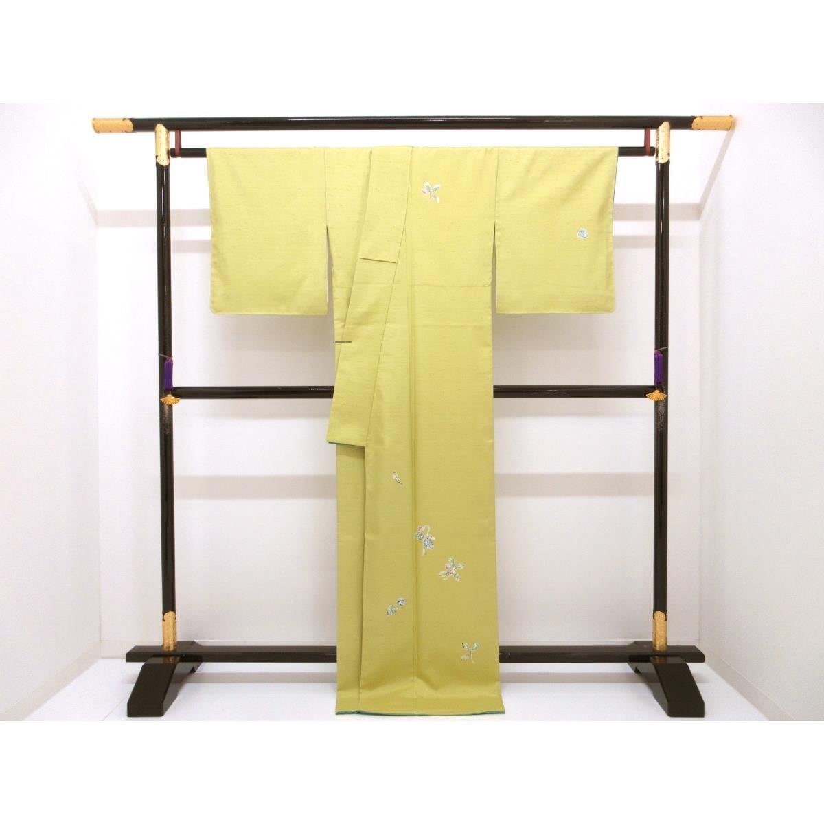 訪問着　多崎元人　証紙付【本加賀友禅】【牛首紬】