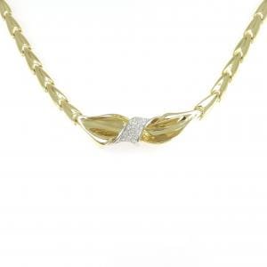 750YG/750WG ダイヤモンド ネックレス 0.35CT