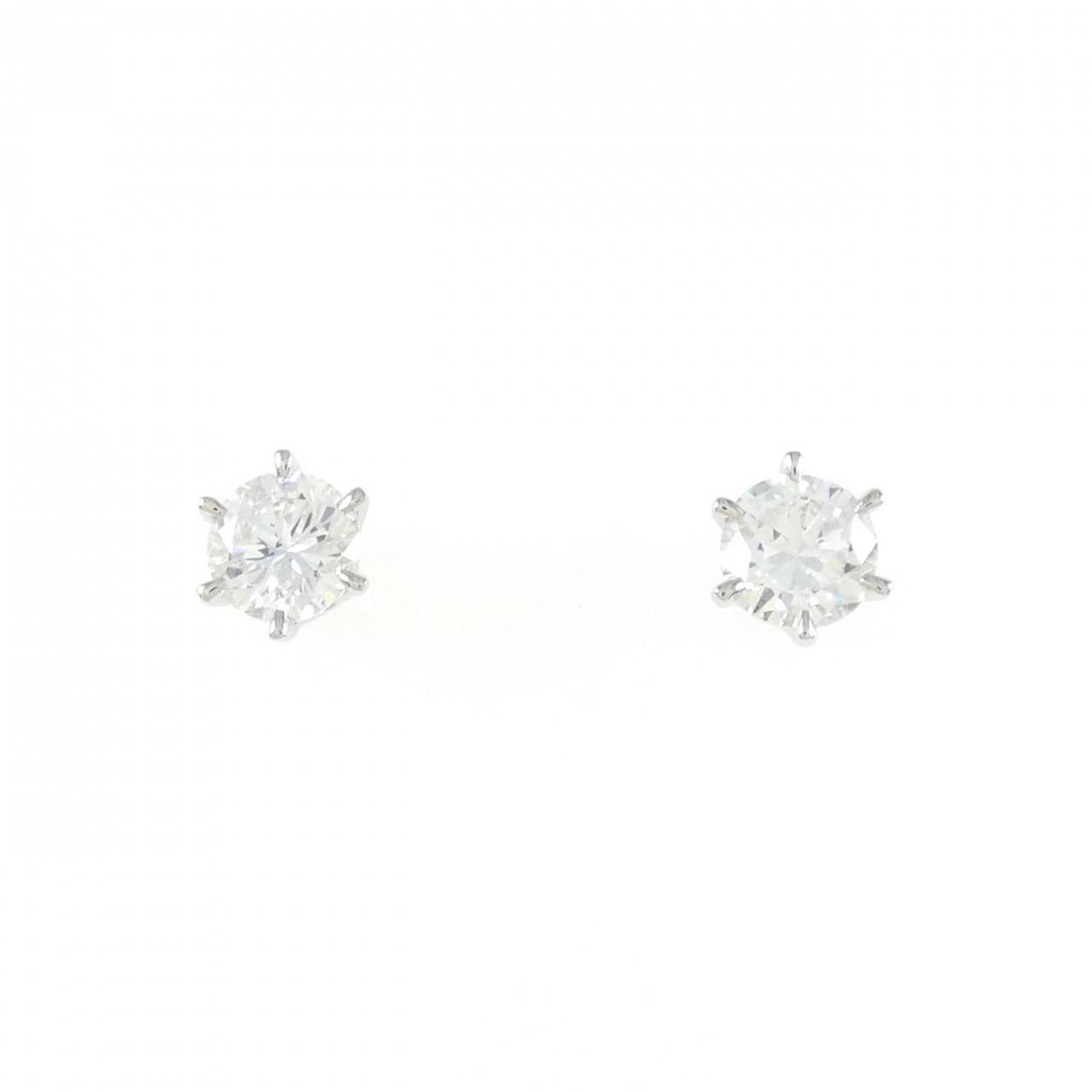 [新品] PT900钻石耳环 0.416CT 0.400CT F SI1 品质好