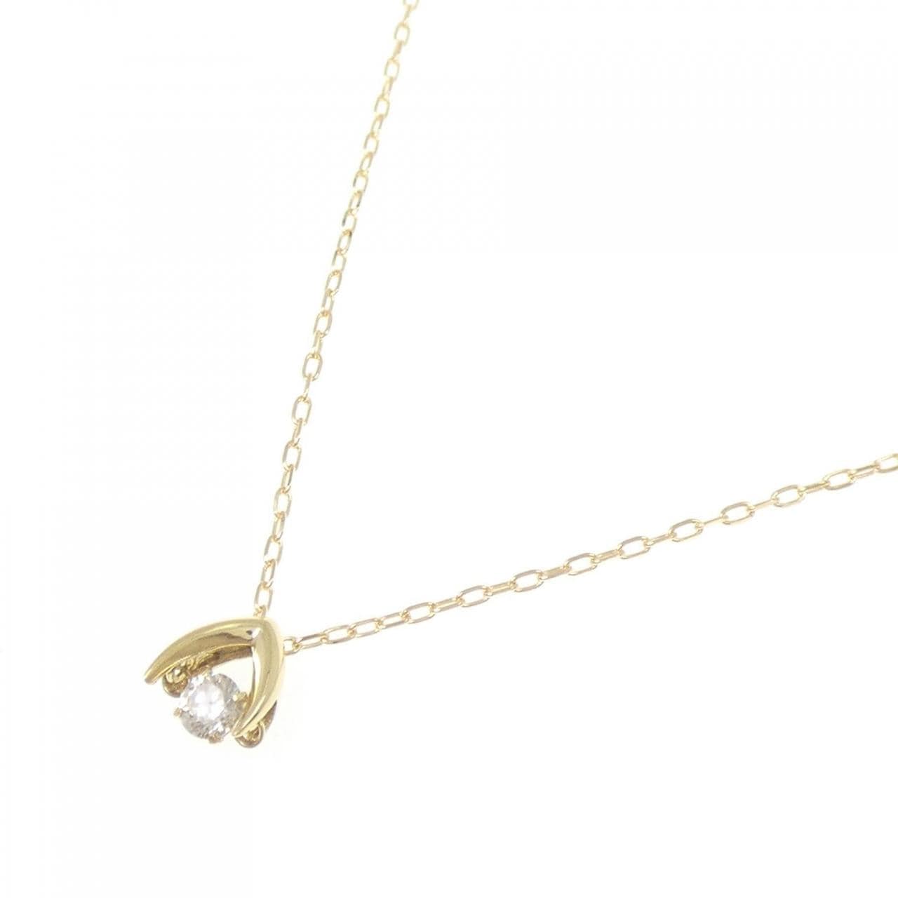 K18YG ダイヤモンド ネックレス 0.10CT
