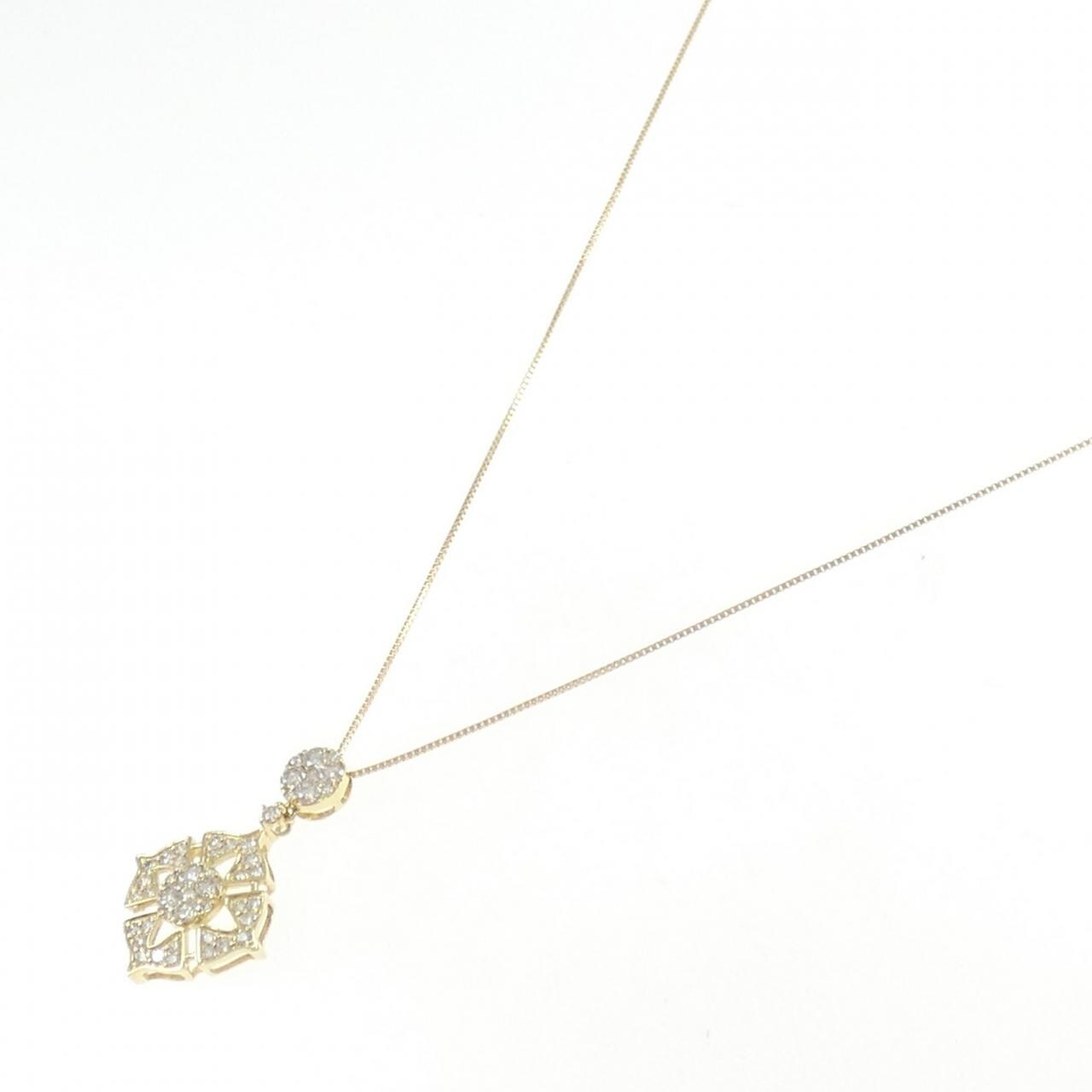 K18YG ダイヤモンド ネックレス 0.56CT