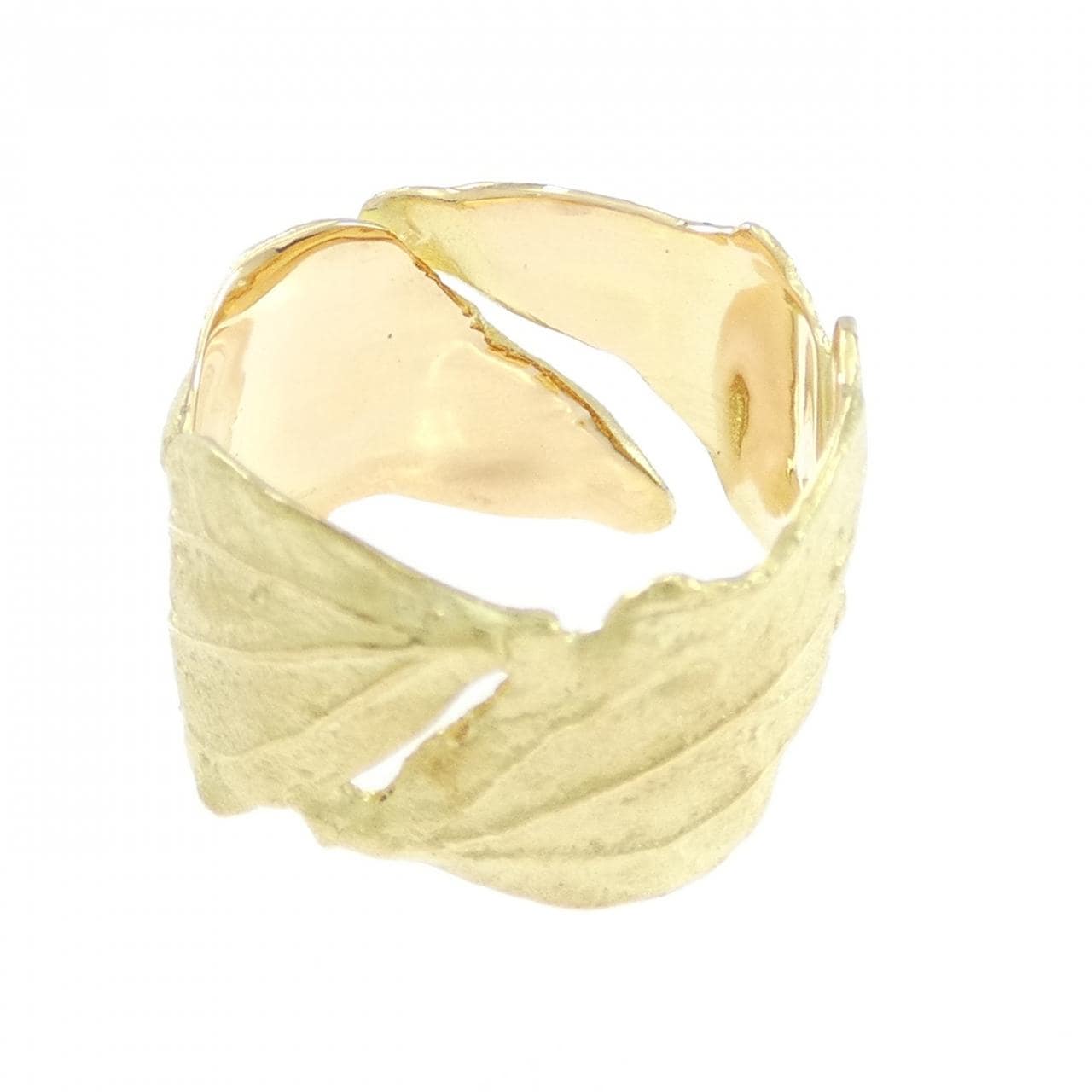 K18YG リーフ リング