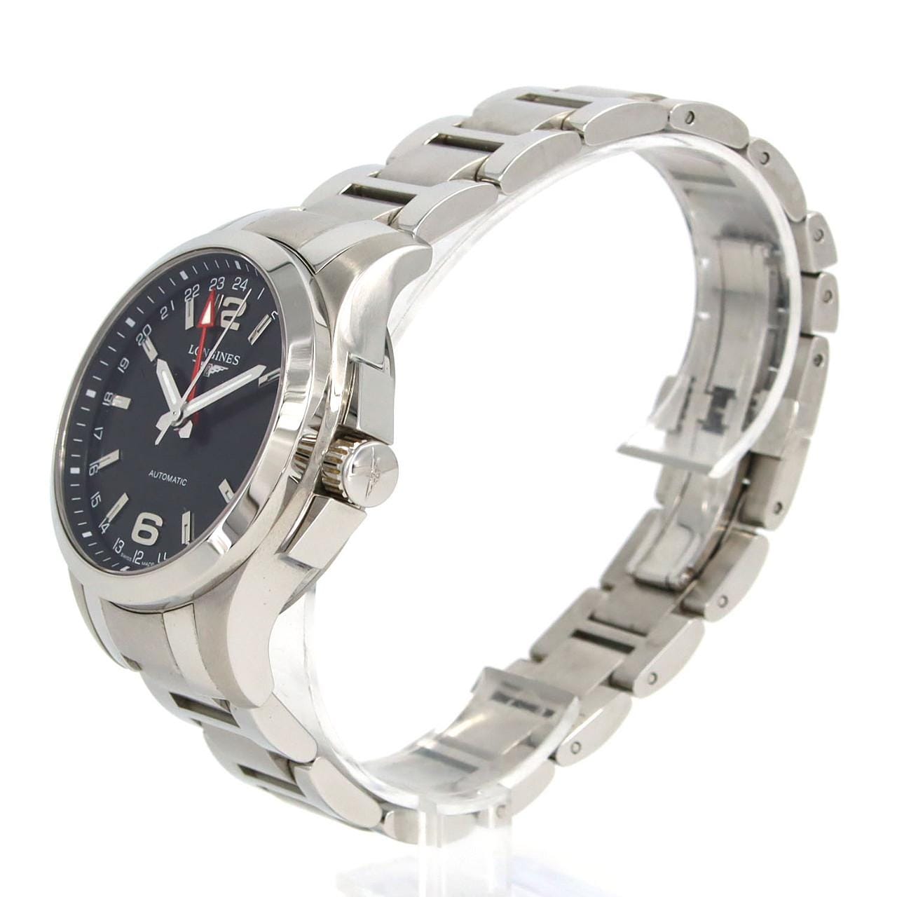 ロンジン コンクエストGMT L3.687.4.56.6 SS 自動巻