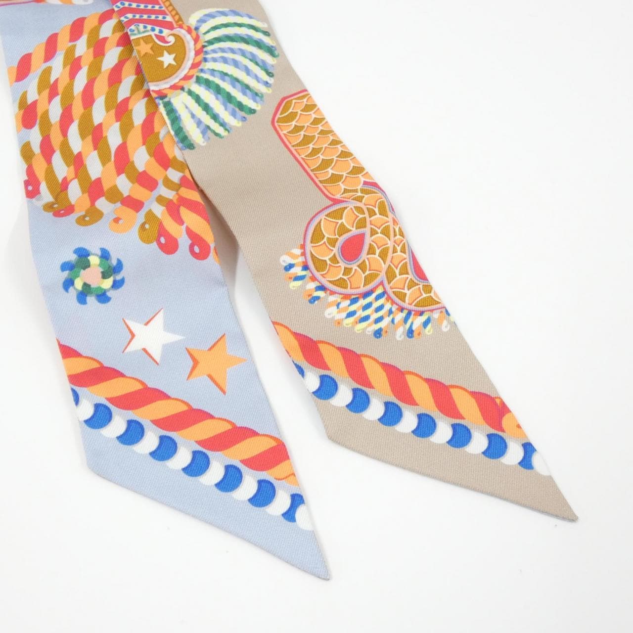 [未使用品] HERMES EPAULETTES DE GALA Twilly 063983S 围巾