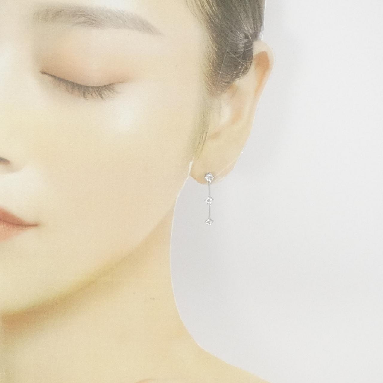 PT ダイヤモンド ピアス 0.60CT