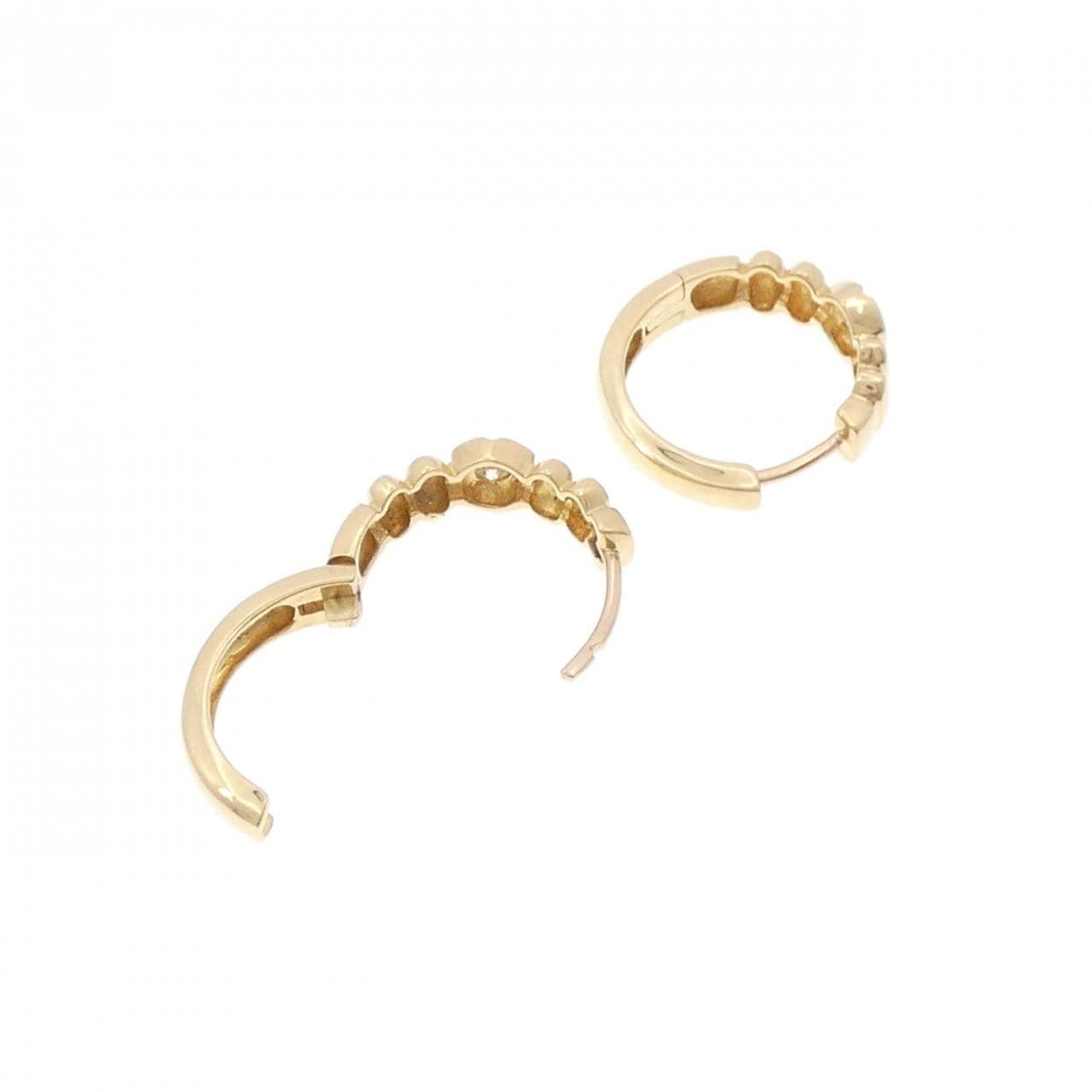 K18YG/K18PG ダイヤモンド ピアス 0.10CT