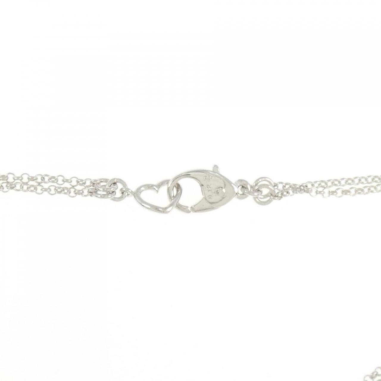 ポンテヴェキオ ハート×クロス ダイヤモンド ブレスレット 0.12CT