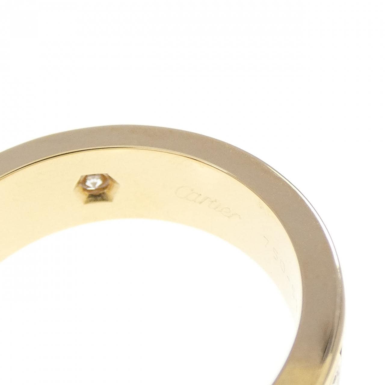 カルティエ ラブ ハーフダイヤ リング