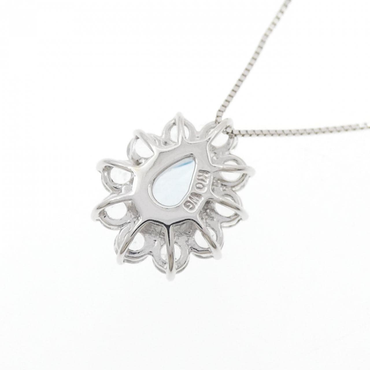 K10WG ブルートパーズ ネックレス