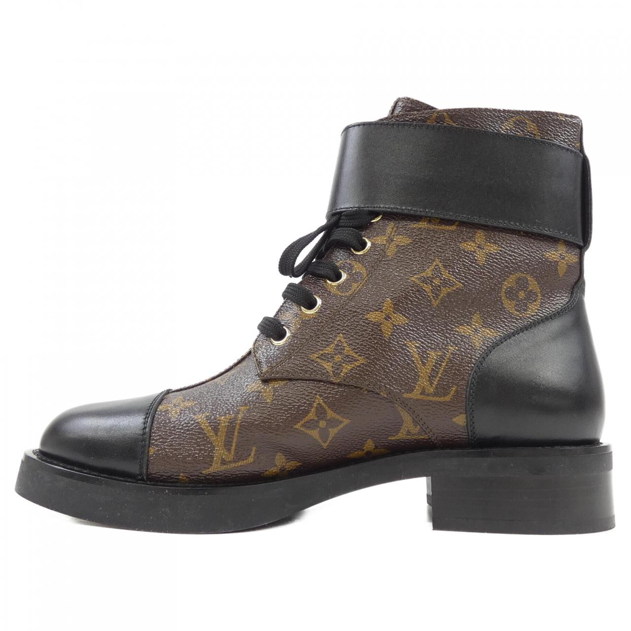 ルイヴィトン LOUIS VUITTON パテントモノグラム キャンバス ワンダーランドライン ブーツ