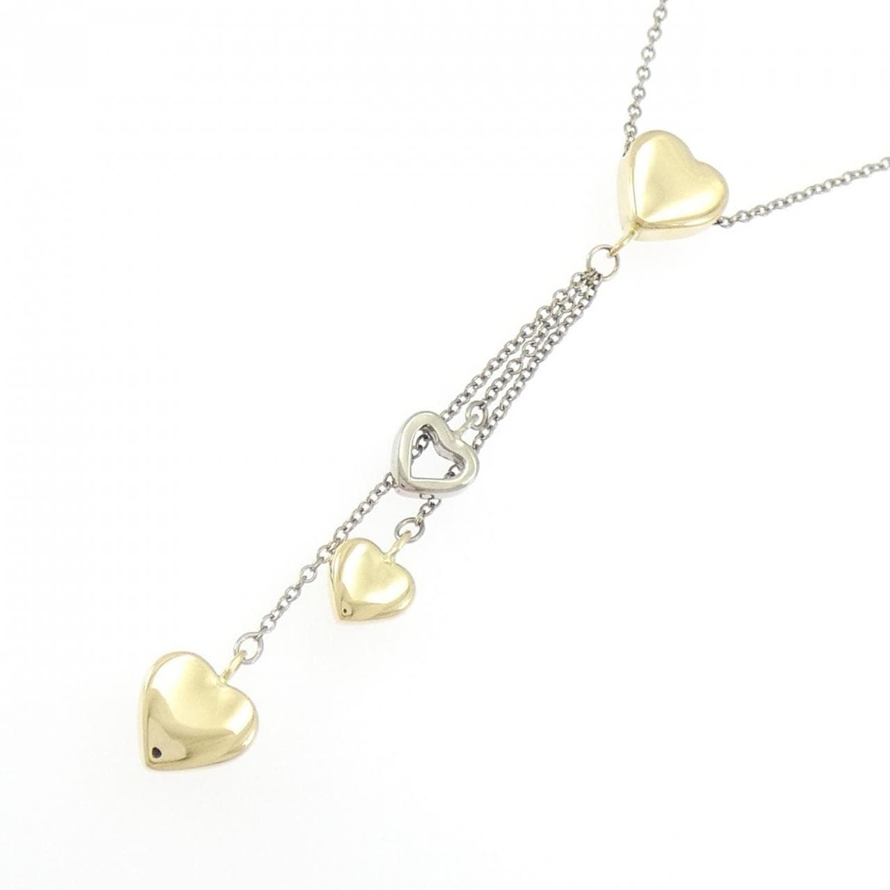 ティファニー マルチハートドロップペンダント ネックレス