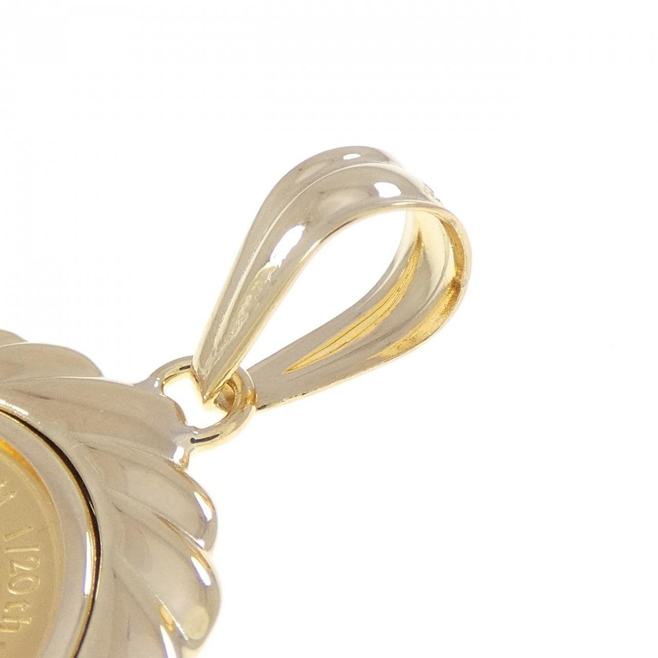 K18YG(枠) コイン ペンダント