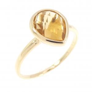K18YG シトリン リング 1.90CT