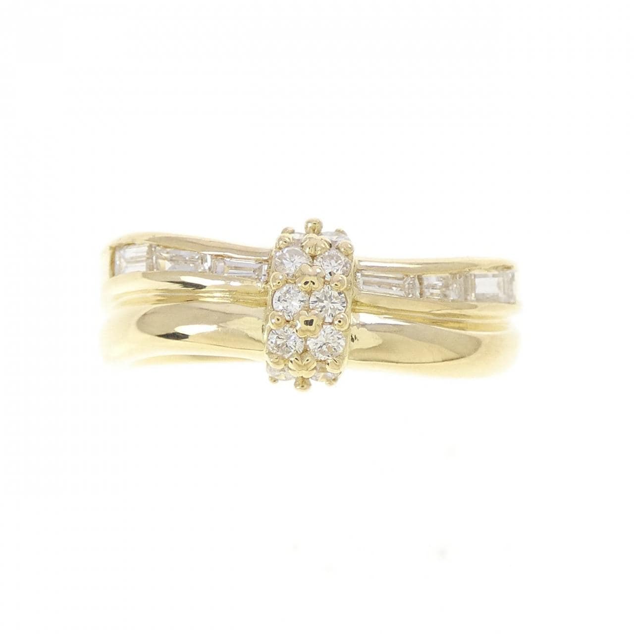 K18YG ダイヤモンド リング 0.44CT