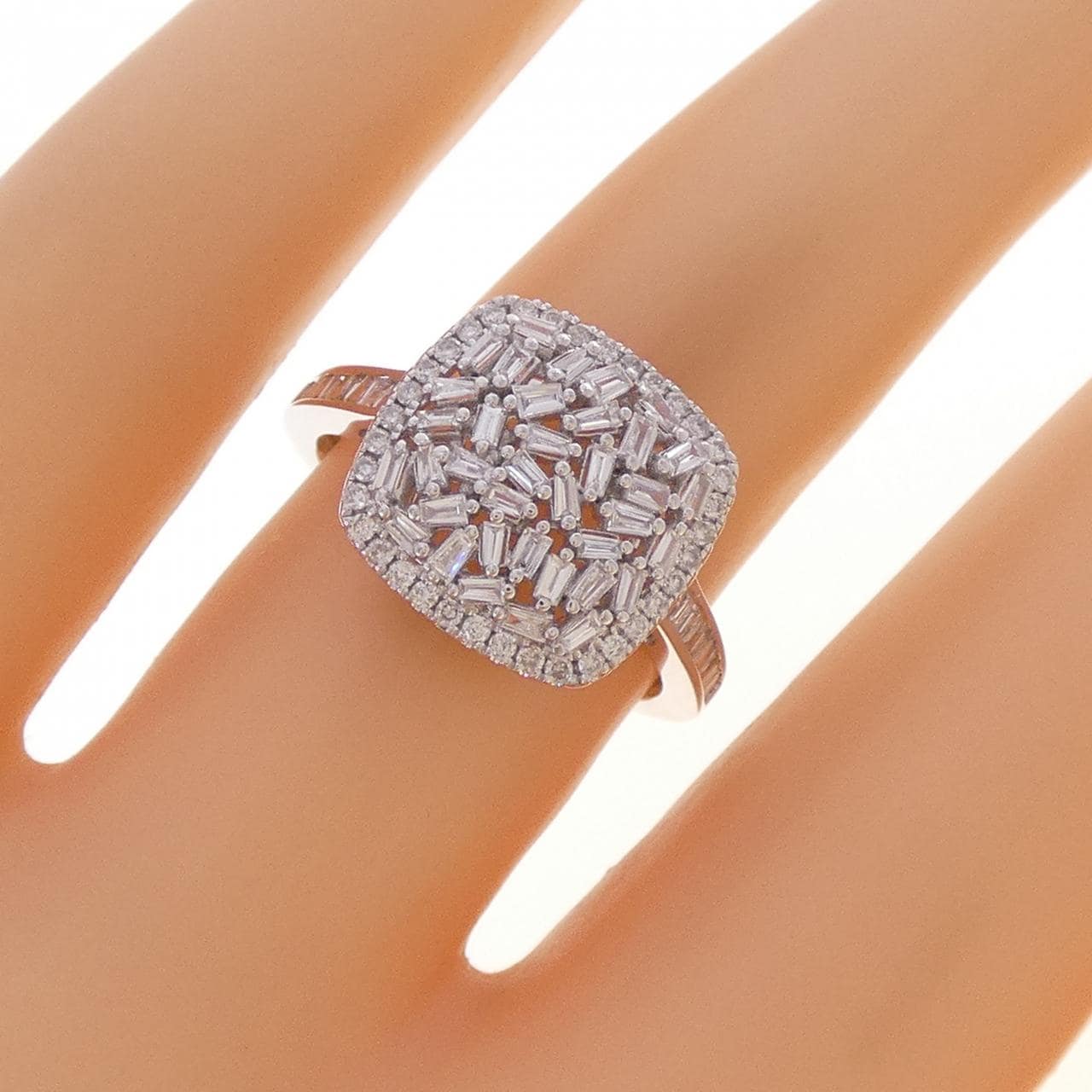 K18WG ダイヤモンド リング 0.45CT